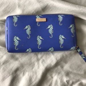Kate spade blue seahorse wallet